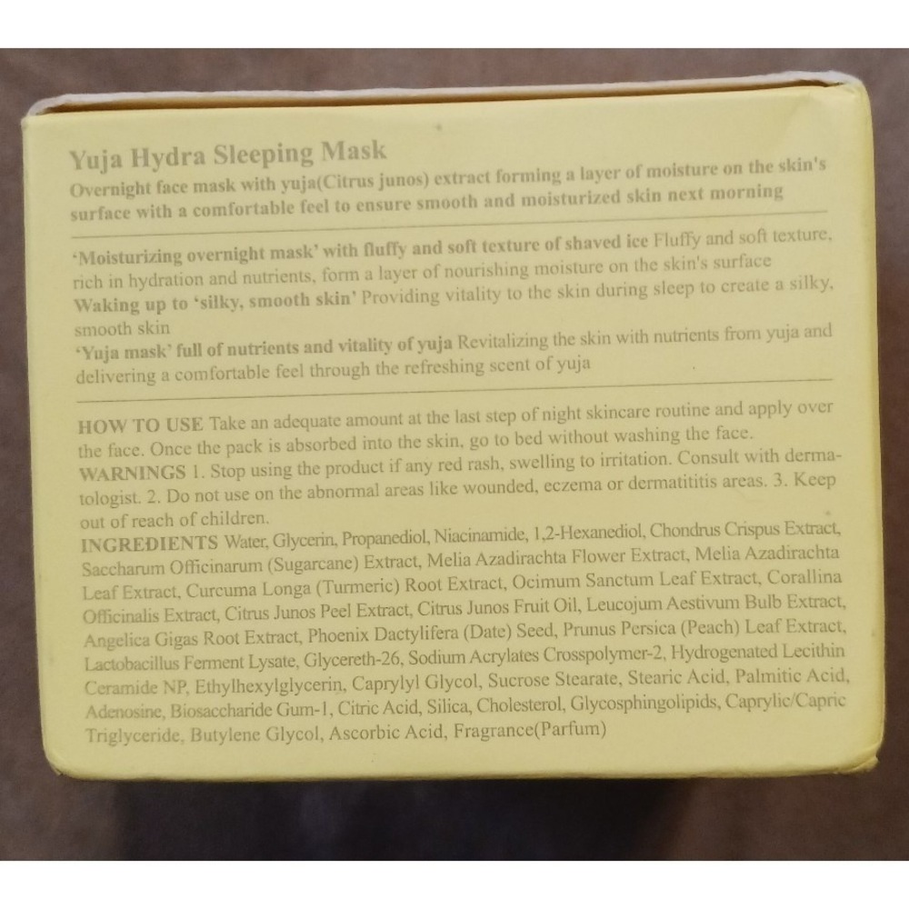 NEW O'Calm Yuja Hydra‎ Sleeping Mask Korean Skin Care - Picture 2 of 3